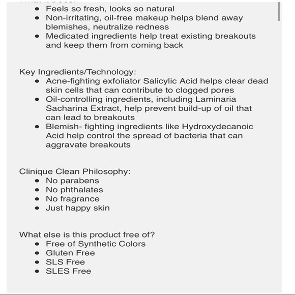 CLINIQUE ACNE SOLUTION LIQUID MAKEUP CARAMEL - Picture 8 of 9